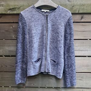 SANDRO grey tweed jacket size small/medium